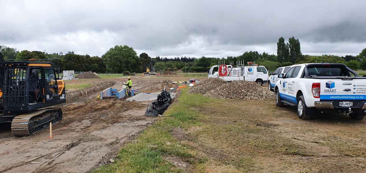 Smart Contracting drainage work in Christchurch